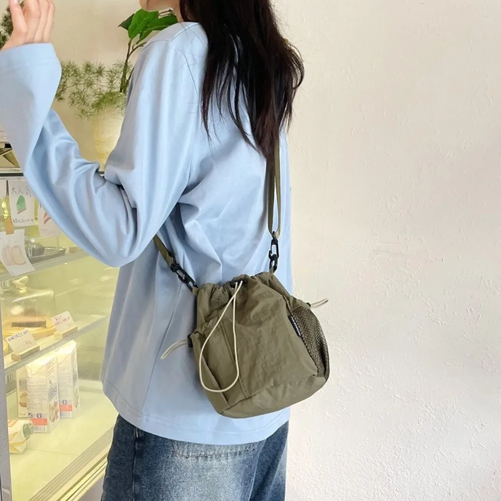 Fashion Single Shoulder Shoulder Bag Nylon Lightweight Small Bag Solid Color Women's Bag Outdoor