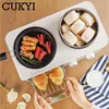 Multifunctional 4in1 Breakfast Maker 8L Mini Bake Oven Stainless Steel Cooking Pot With Steam tray Egg Boiler Food Steamer Grill 6