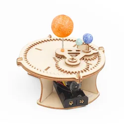 Solar System DIY Wooden Puzzle Kit - Educational Science Toy (As show)