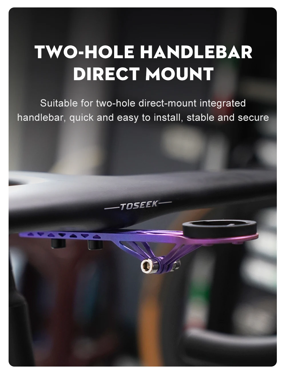 TOSEEK Titan-Legierung 3D-Gedruckte Fahrradcomputer-Halterung Fahrrad-Handyhalter Fahrradständer Wahoo Garmin Halterung – Detail 9