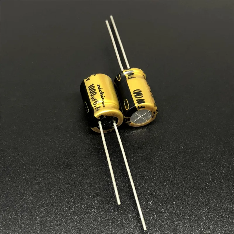 

50pcs 1000uF 6.3V NICHICON FW Series 8x11.5mm 6.3V1000uF HiFi Audio Aluminum Electrolytic Capacitor