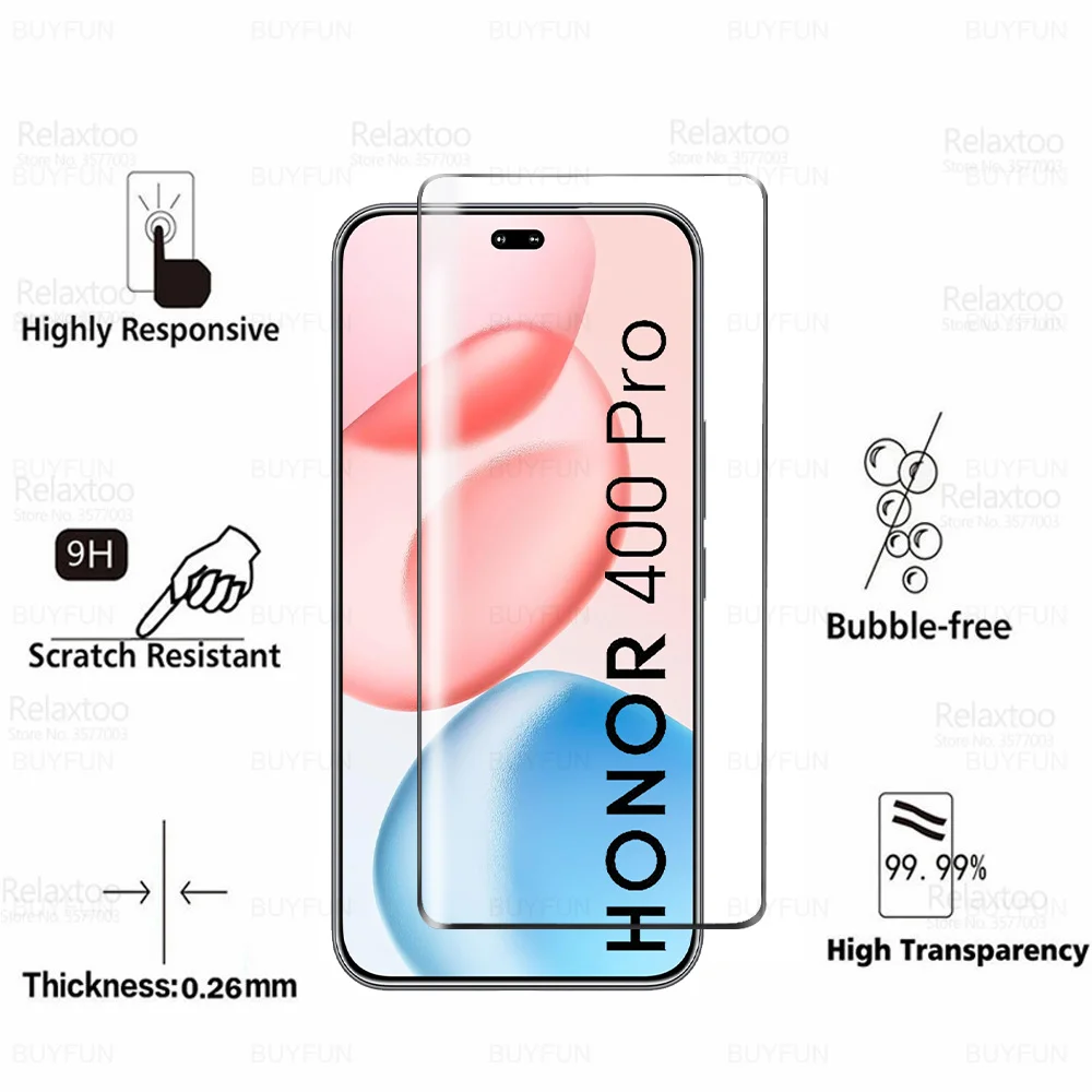 Premium Curved Glass Tempered Screen Protector - Full Cover Safety Film for Enhanced Display Protection