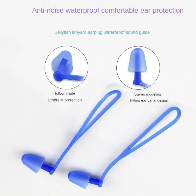 Swimming Ear Plugs Waterproof Seaside Pool Silicone Earplugs For Sleeping Diving Surf  Natation Swimming Accessories 2023 New