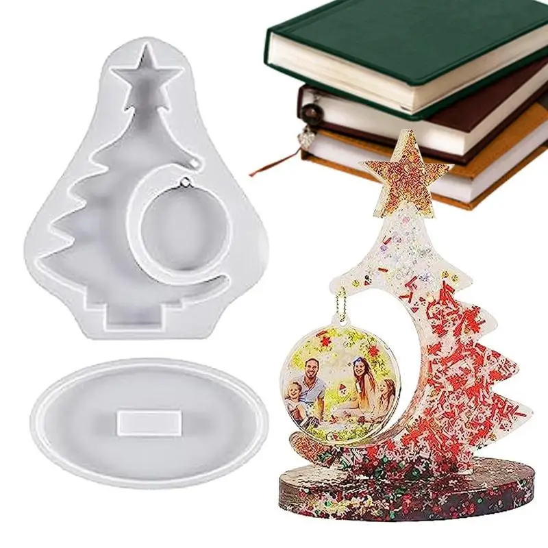 

Photo Frame Resin Mold DIY Christmas Photo Frame Craft Mould Large Size Reusable Decor DIY Christmas Gifts & Picture Frames
