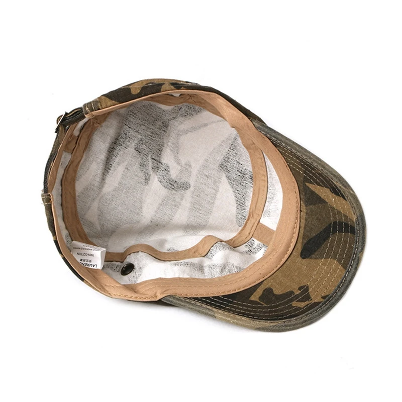 Baseball Caps Flat Top Camouflage Sun Hats for Men Women Outdoor Sports Camping Style