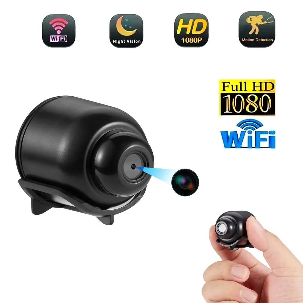 1080P HD Mini Camera WiFi Wireless HD Night Vision Camera Home X5 Remote Kids Pet Safety Monitoring Audio Video