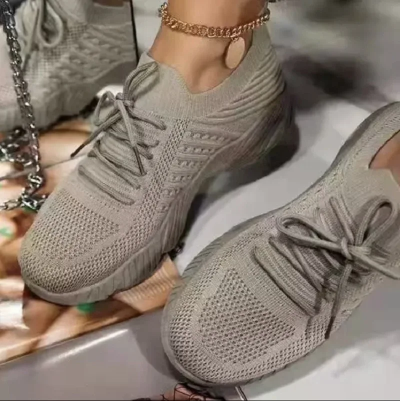 Running Shoes Women Shoes Casual Sneakers Women Sneakers Comfortable Lace Up Platform Sports Casual Women's Fashion Sneakers 1pair