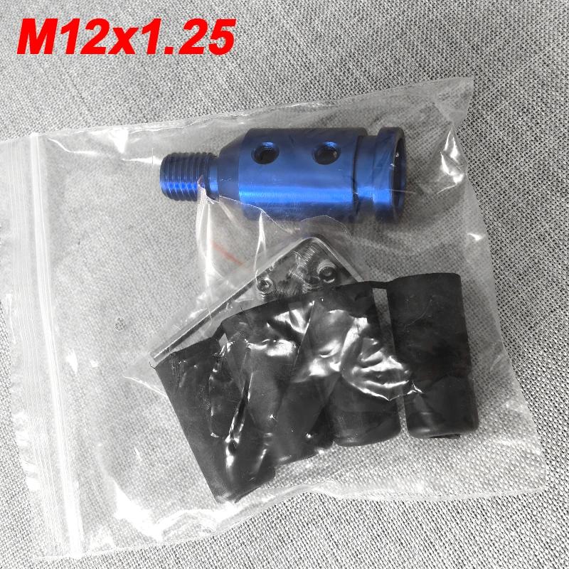 Universal Aluminiumlegierung Auto Auto Getriebe Manueller Schaltknaufadapter Schwarz für Schalthebel ohne Gewinde M12x1,25 M10x1,5 – Detail 13