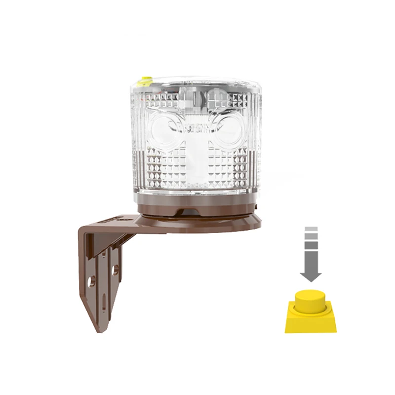 Rain-Proof Solar Powered Warning Safety Signal Emergency Traffic Alarm Lamp Light With Switch