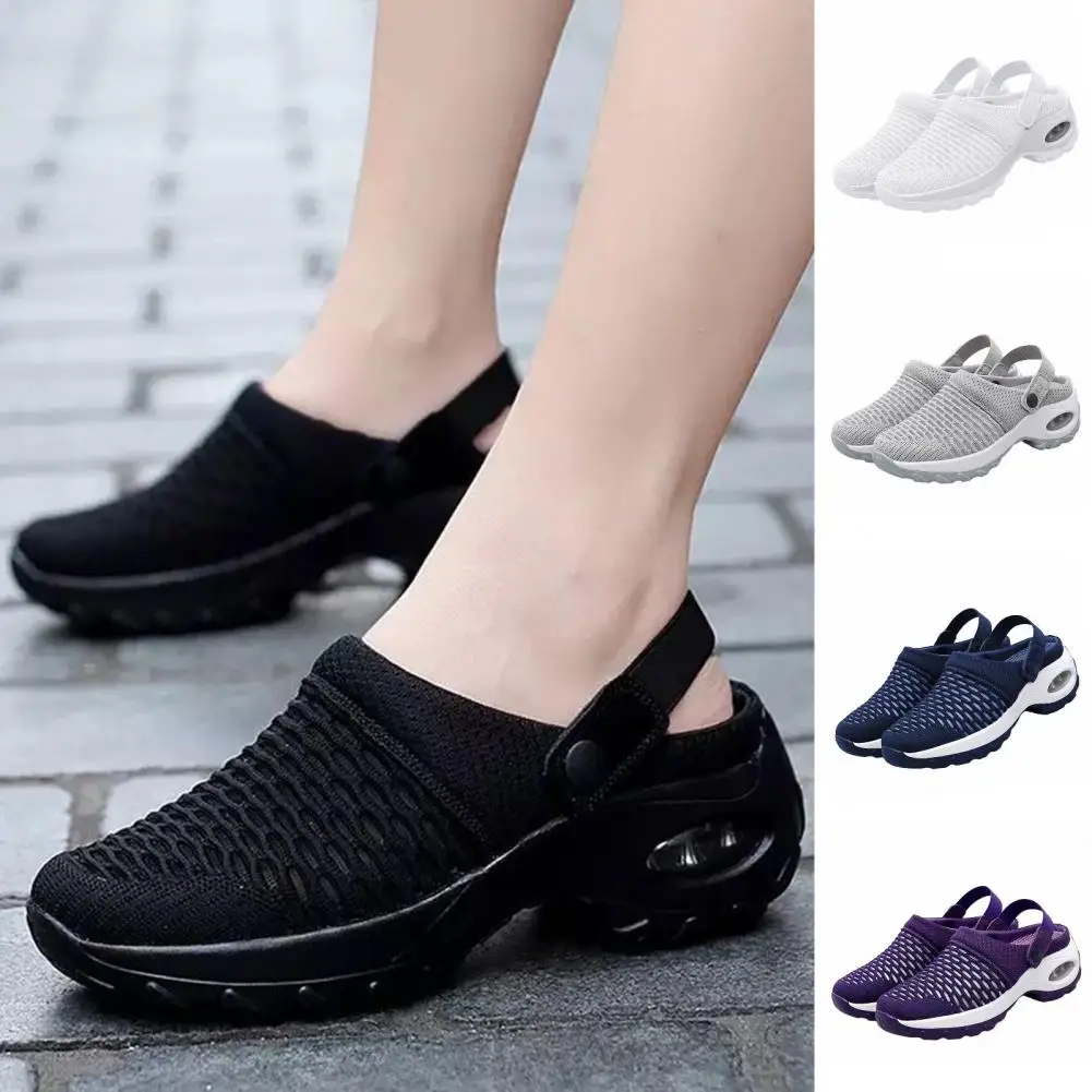 Non-slip Water Shoes Women's Breathable Mesh Sports Shoes with Non-slip Design Air Cushion Support for Outdoor Activities