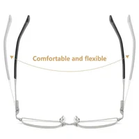 Men Reading Glasses Business Presbyopia Glasses Metal Frame Anti Blue Light Eyeglasses Unisex Clear Glasses 4