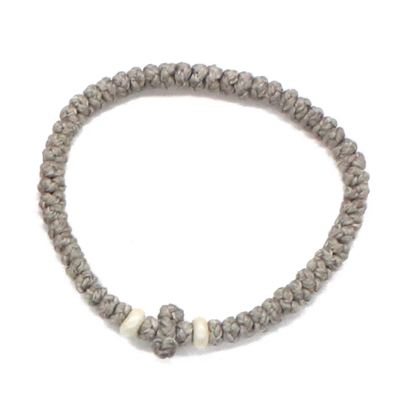 Elegant Greek Orthodox Prayer Bracelet: Symbol of Faith Adjustable Wristband Accessory