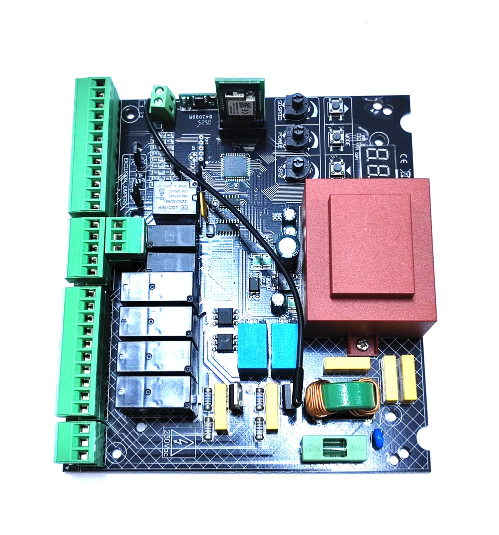 투야 WIFI 110V 230V 스윙 게이트 오프너 회로 메인 보드 범용 스윙 게이트 모터 마더 전자 제어 보드와 호환됩니다.