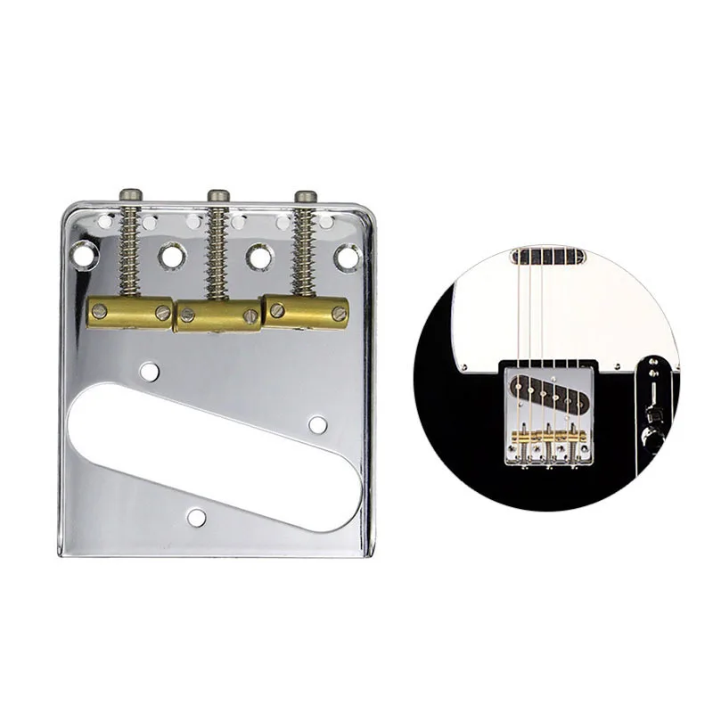 

Single Pickup Electric Guitar Bridge, TL Piano Code, String Pulling Plate, Three Size Musical Instrument Accessories