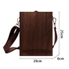 Retro Writers Wood Box Messenger Bags Outdoor Sketch Tool Storage Box with Lid Household Satchel Messenger Wooden Box 3