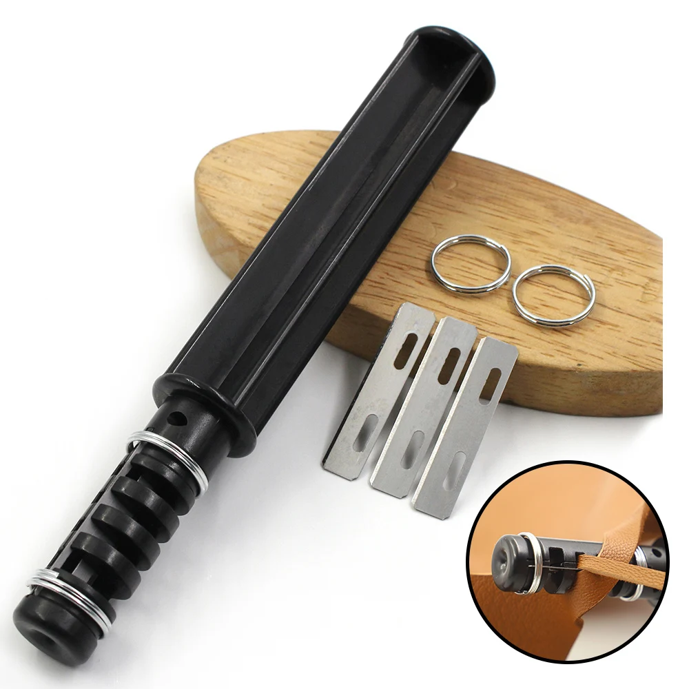 Leather Strip Cutter Tool For Leather Strap Cutter Handmade Leathercraft Knife with 3 Blades DIY Cutting Tool leather skiving knife leather cutting knife leather tool leather working tools leather cutting tool cutting knife craft cutting tool art knife craft cutting blade