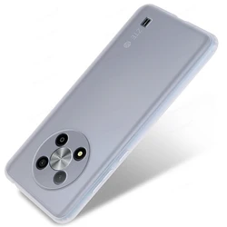 Ultra Thin TPU Soft Silicone Back Phone Cover Case for Blade A73 5G (Transparent White)