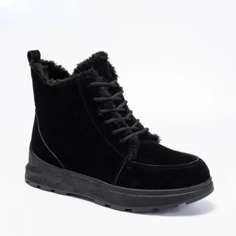 New Wedges Snow Ankle Boots Winter Casual Warm Side Zipper Platform Shoes for Women Plush Non Slip Female Footwear Botas Mujer