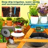 DIY solar irrigation, with a 15 meter hose garden watering system, garden balcony greenhouse drip irrigation system 2