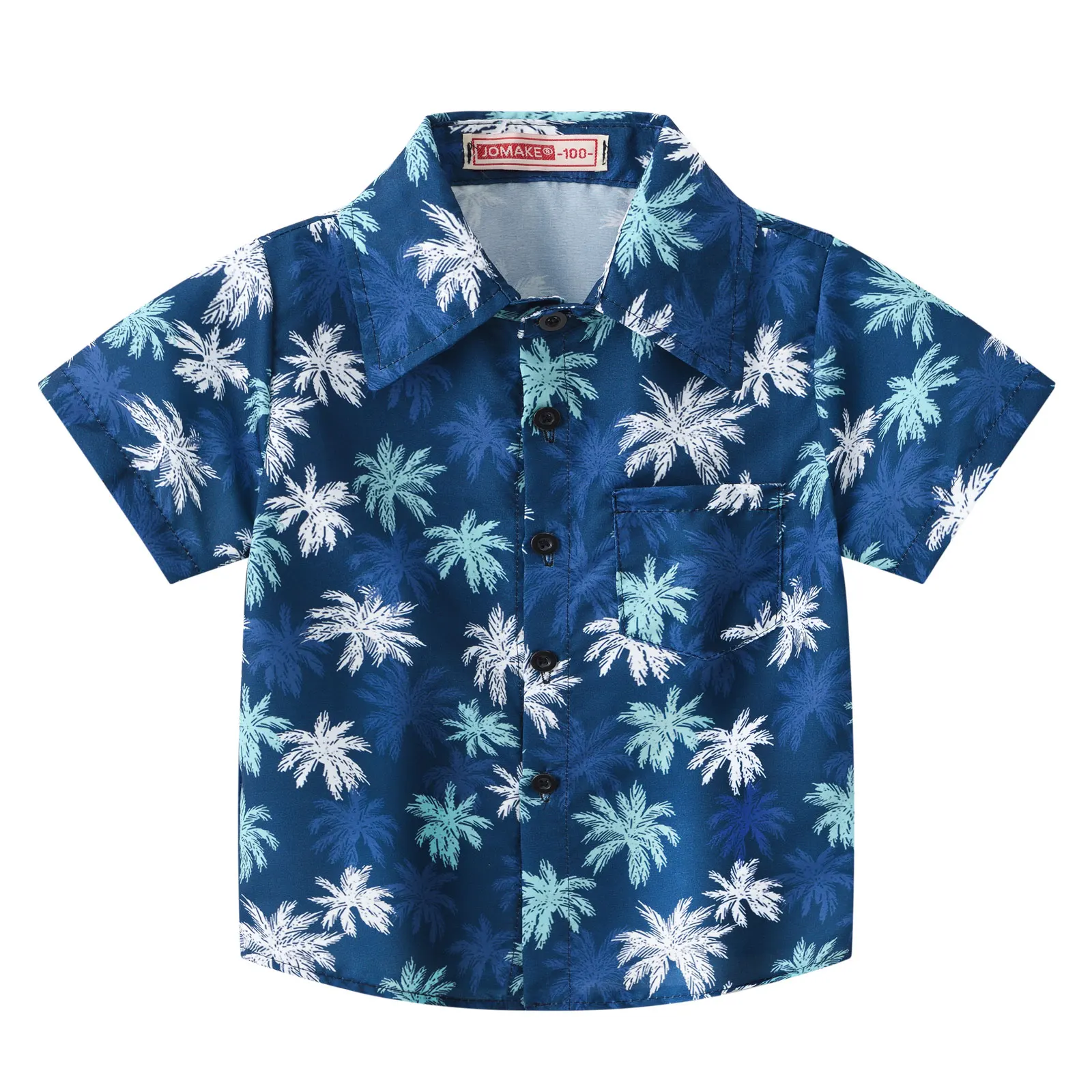 Toddler Baby Boys Hawaiian Shirt Short Sleeve Hawaiian Print Shirt Funny Summer for Daily Wear Holiday Casual Baby Clothes