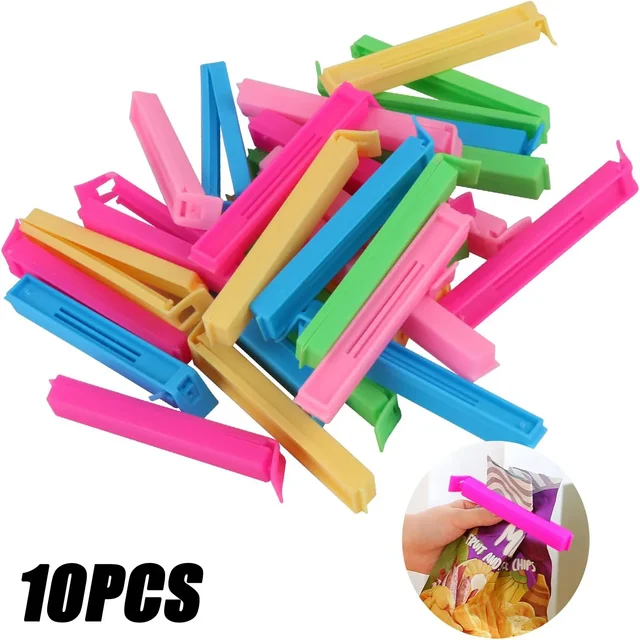 10/5 pièces Portable cuisine stockage alimentaire Snack joint scellage sac Clips scellant pince en plastique outil cuisine accessoires alimentaire sac Clips 1