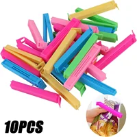 10/5PCS Portable Kitchen Storage Food Snack Seal Sealing Bag Clips Sealer Clamp Plastic Tool Kitchen Accessories Food Bag Clips 1
