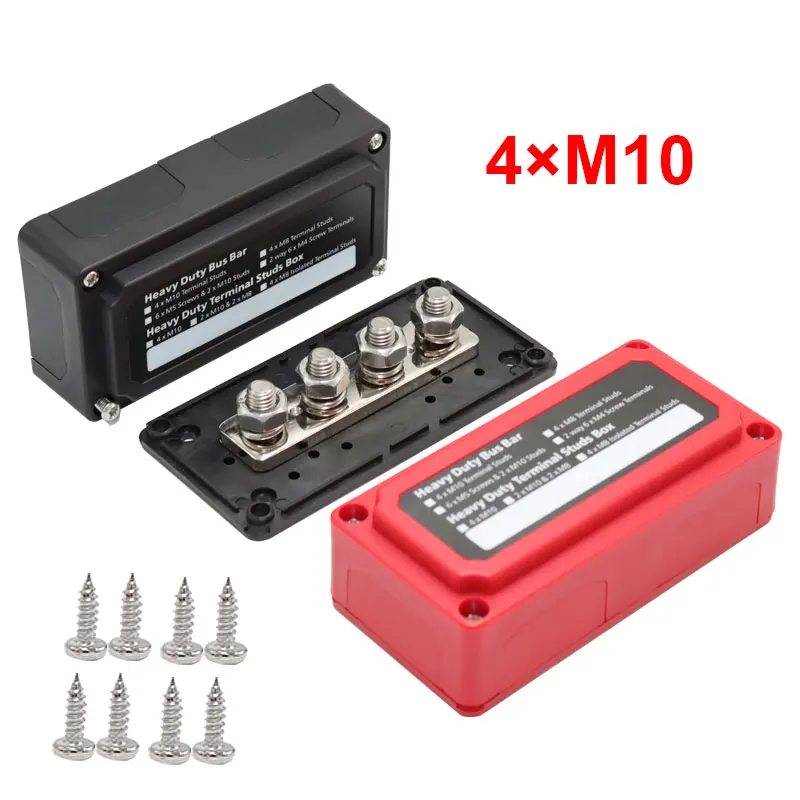 300A Negative Bus Bar 12V Distribution Block 6 X 3/8 – BMA Ventures LLC