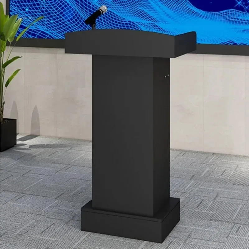 Modern Wooden Podium Speech Tables Hotel Welcome Desks Reception Table Host Emcee's Desk Shopping Guide Information Counter