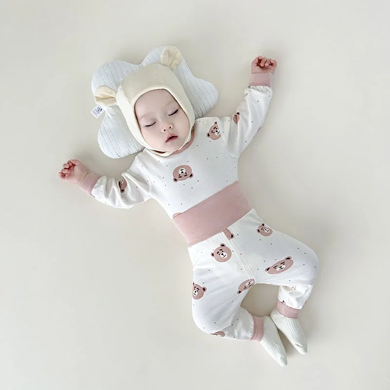 Cartoon Printed Baby Sleep Wear 2Pcs