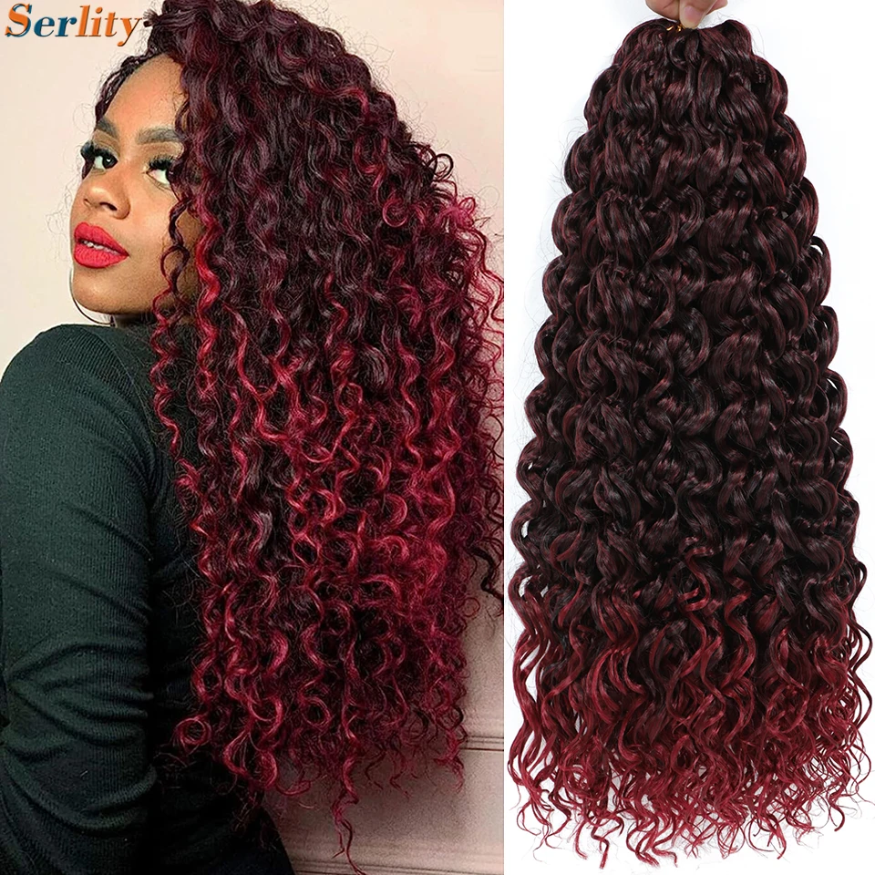 Buy Gogo Curl 14 Inch Curly Crochet Hair for Black Women Wavy Beach Curls  Crochet Hair Water Wave Go Go Curl Crochet Hair Synthetic Curly Braiding  Hair Extensions (14 Inch,T27) Online at