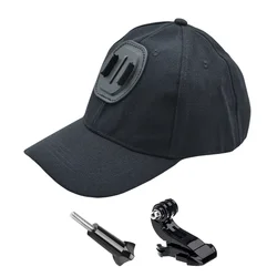 Baseball Cap with Action Camera Mounting Bracket for Hat