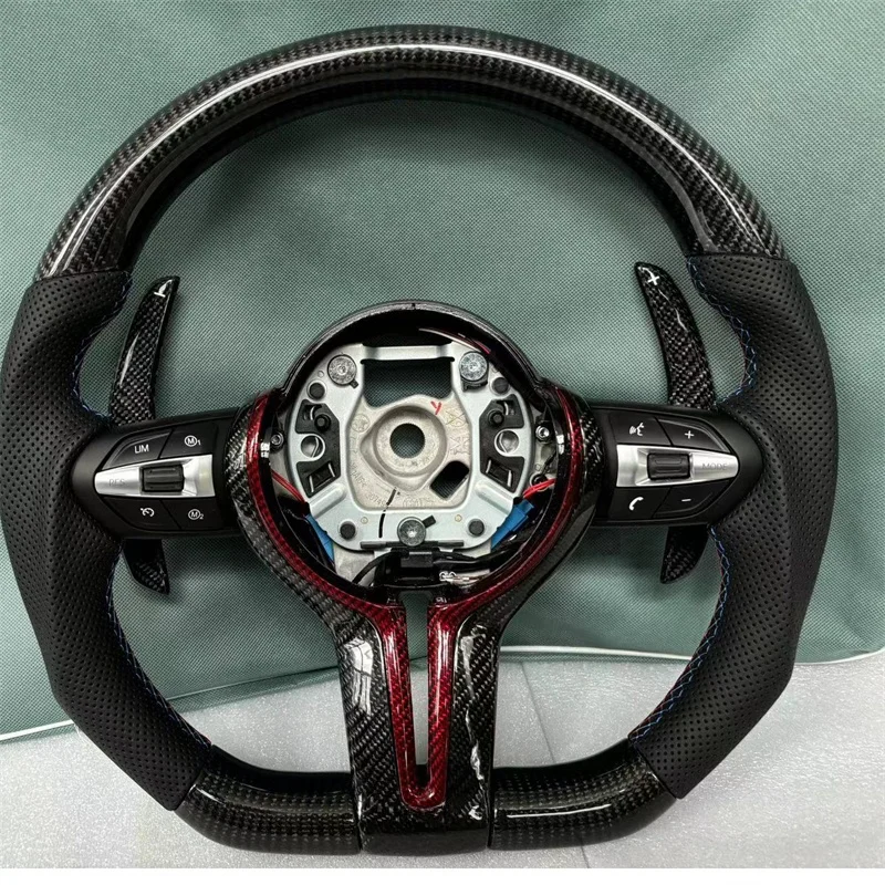 E-F 섀시 레이싱 스티어링 휠, 탄소 섬유 스티어링 휠 어셈블리, BMW M6 M3 M3 F10 F30 F31 F11 E90 E91 E92 3 4 5 시리즈용