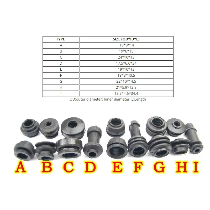 New Brake Upper and Lower Pump Caliper Shock Absorber Sleeve Dust Cover Rubber Disc Brake Pump Waterproof Cap Motorcycle parts - Image 3