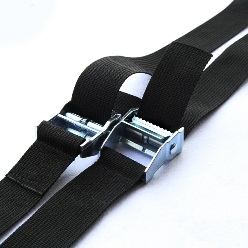 New 1/6M*25mm Black Tie Down Strap Strong Ratchet Belt Luggage Bag Cargo Lashing With Metal Buckle Dropshipping