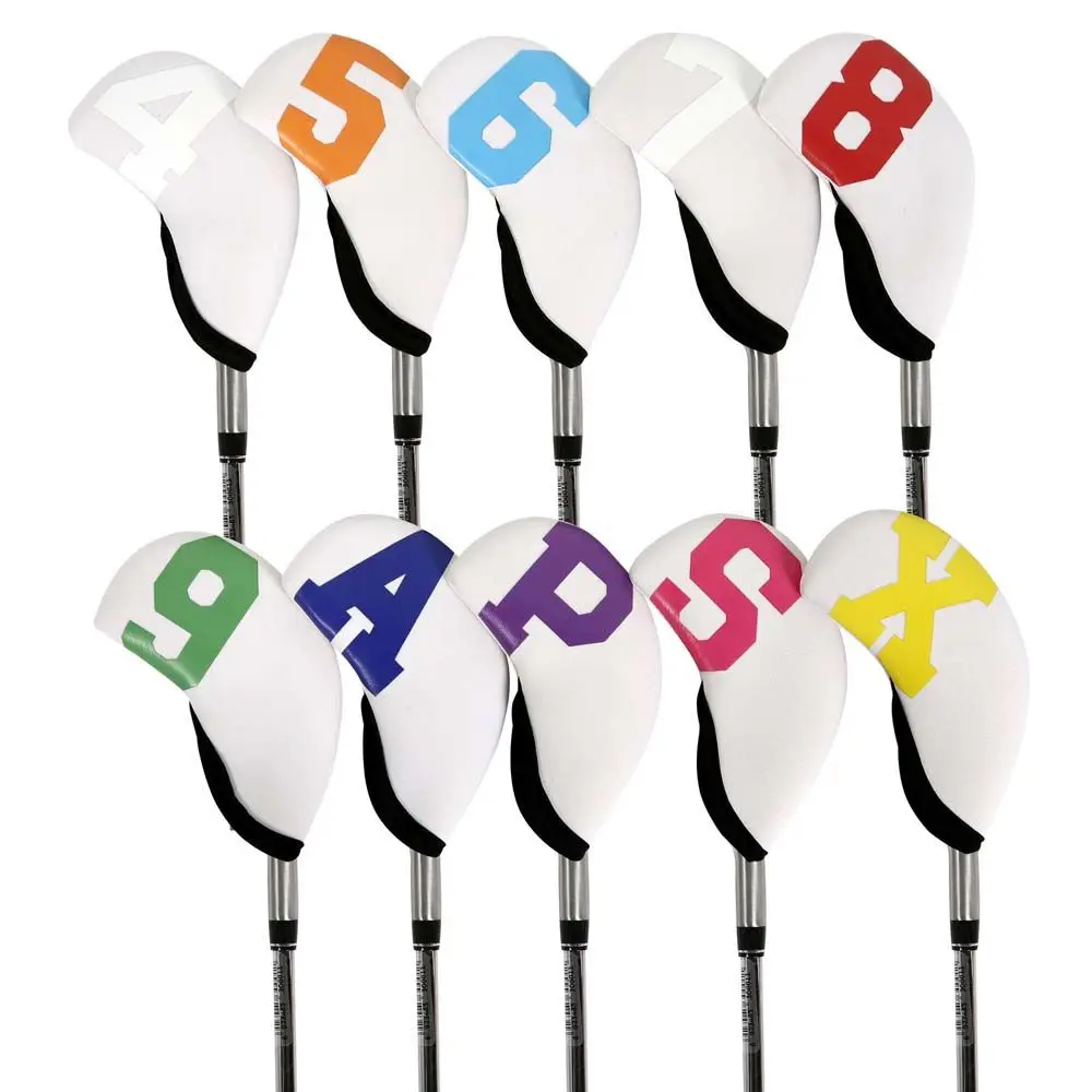 

Putter Accessories Protective Cover With Number Design Golf Iron Covers Set Golf Head Cover Protector Case Golf Iron Headcover