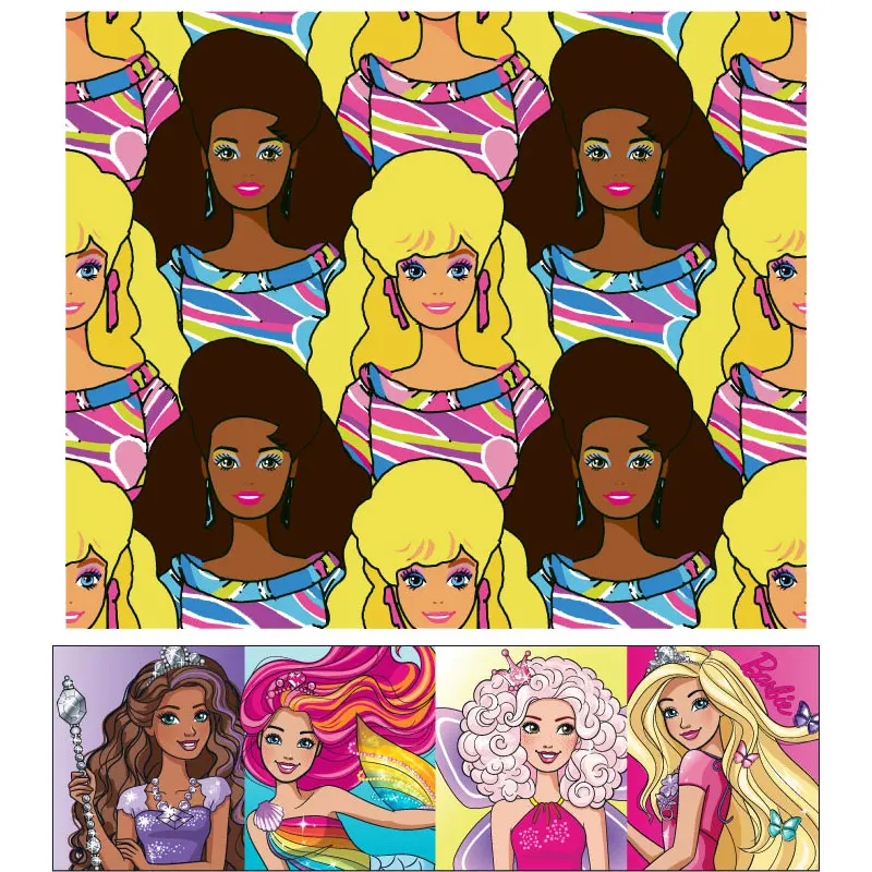 Barbie Princess Patch Clothing Thermoadhesive Patches on Clothes Iron-on  Transfers for Clothing Cute Girls Stickers