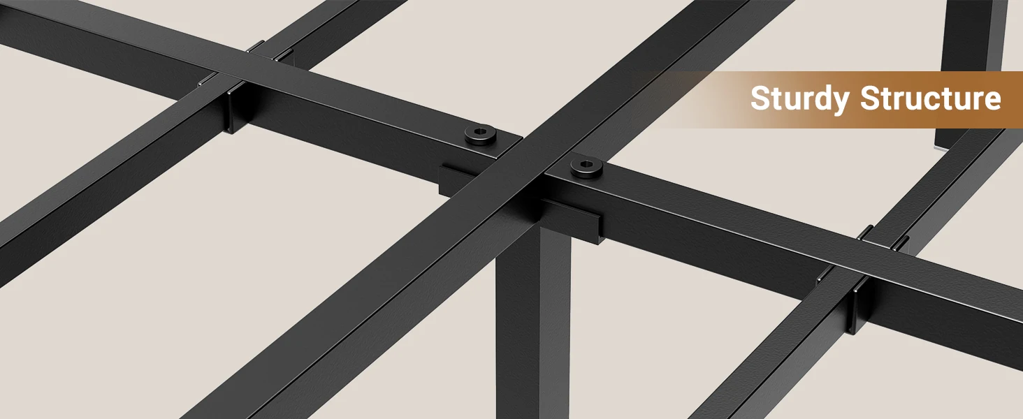 Corner Bed Frame Twin Size with LED Lights and Charging Station