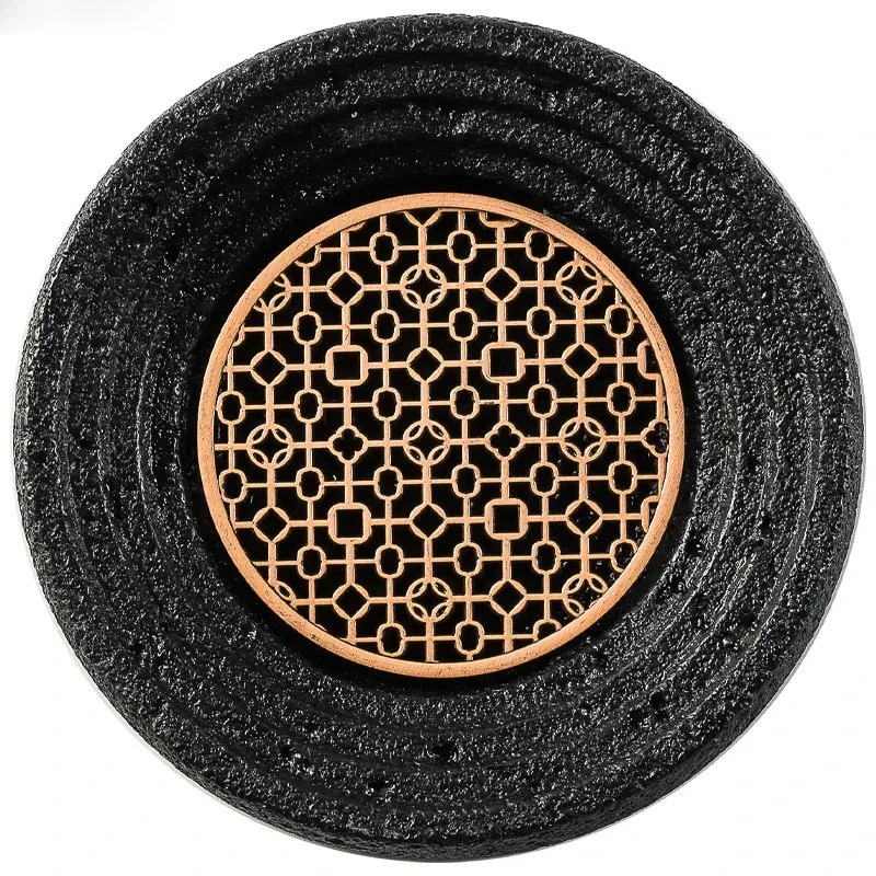 Creative Dry Ice Tray Smoked Planet Bowl Volcanic Stone Briquette Dinner Plate Irregular Dinner Cutlery Restaurant Dish Plate