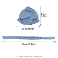 Solid Color Double Braids Turban Caps for Women Fashion Women Muslim Wrap Head Bonnet Headwear Braid Hat Turbante Mujer 2