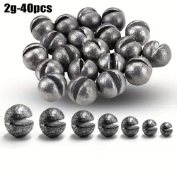 Versatile Removable Split Shot Fishing Weights Sinkers (2g 40pcs)