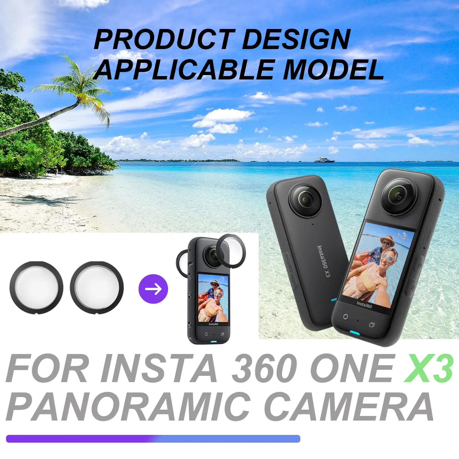 Insta360 X3 Protector de Pantalla INSTA 360