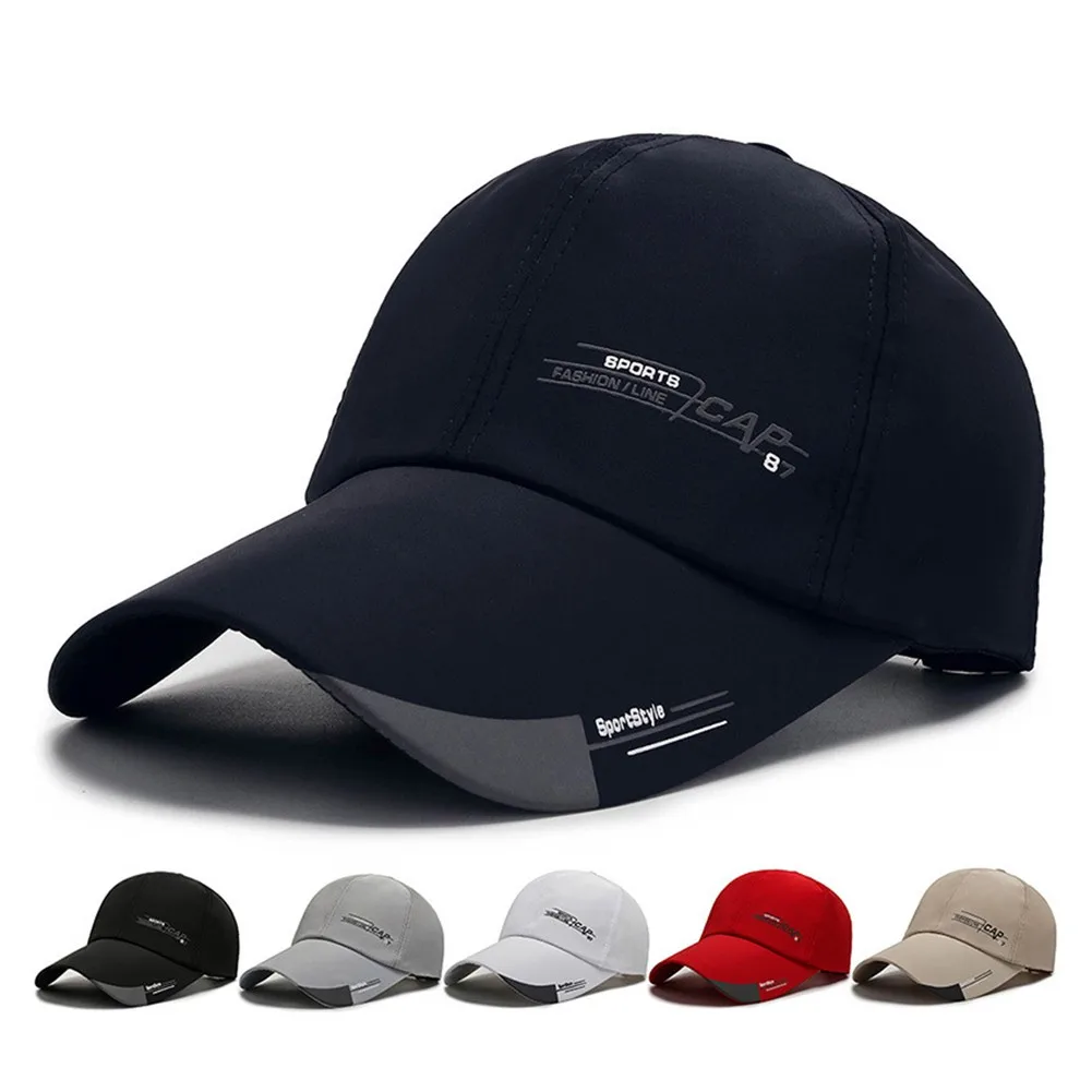 

Long Brim Baseball Cap Sun Visor Hat Outdoor Sports Peaked Hat gorras de béisbol hats for men