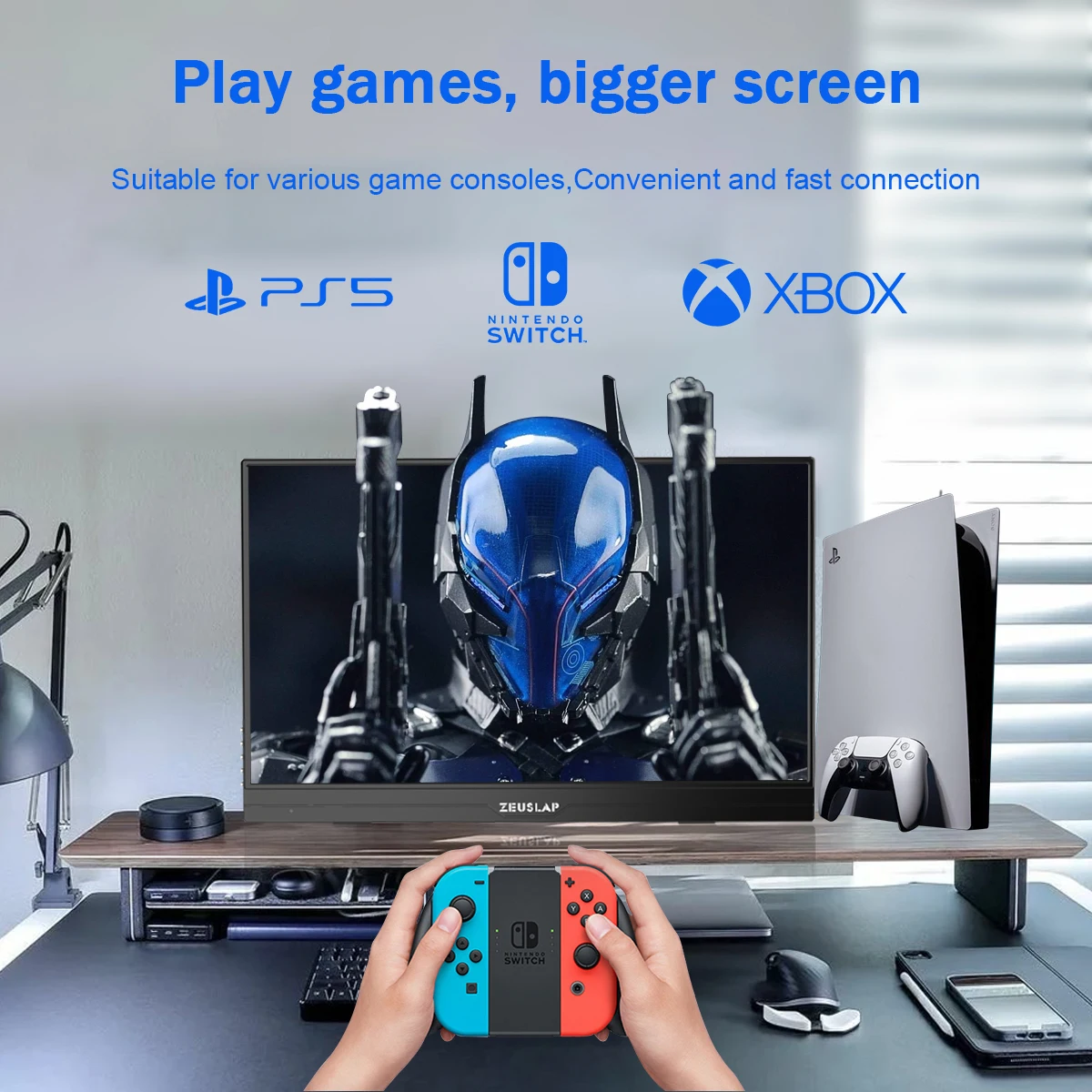ZEUSLAP ġ г ޴ , HDMI ȣȯ USB C Ÿ, PS4 ġ Xbox Ʈ ޴  , 15.6 ġ