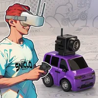 Sniclo Wireless Fpv Remote Control Car 1/100 First Perspective Fun Racing Car Birthday Gift Toy Boy Kcar Fun Remote Control Car 1