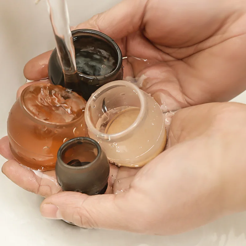 Table Chair Leg Protectors Cover Round Square Caps for Furniture Foot Legs Floor Protector with Wrapped Felt Bottom Pad