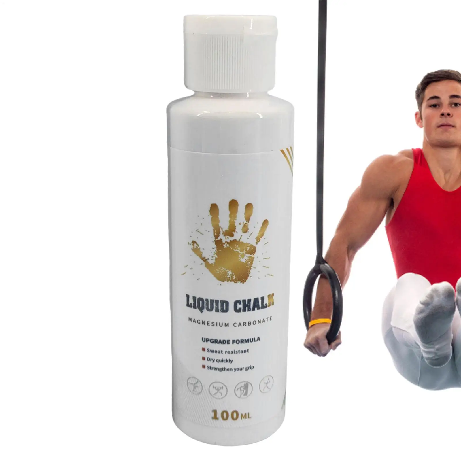Liquid Magnesium Powder Chalk Gym Rock Climbing Hand Chalk Fluid Pole Powerlifting Sweat-Resistant Quick Dry Long-Lasting