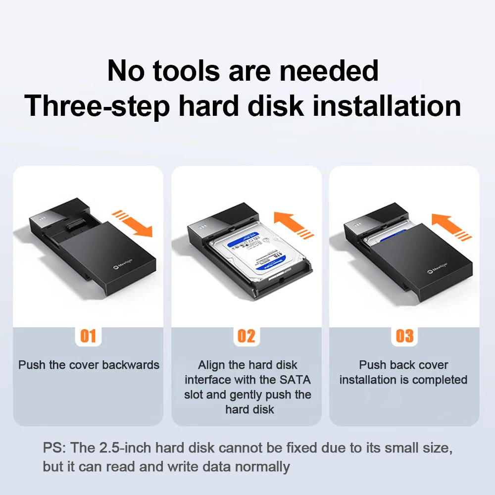 Meetiger 3.5 인치 HDD 도킹 스테이션 다기능 SATA 하드 디스크 Type-C 외장형 하드 드라이브(Usb 어댑터 허브 확장 포함)