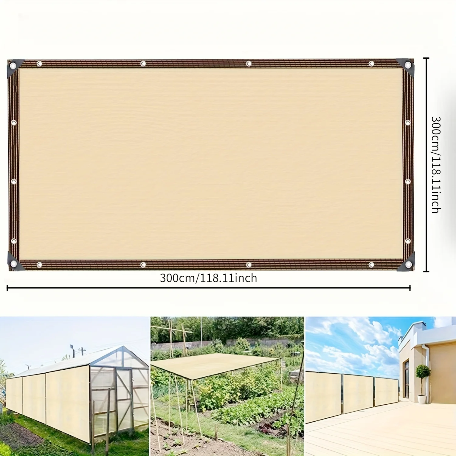 UV Protection Sunshade Net Sunscreen Fabric Plant Shed Sun Cover Garden Mesh Plant Shed Sail sunshade net