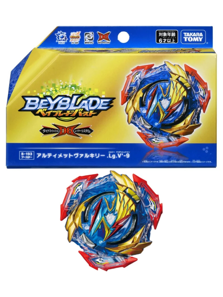 B-187 Salvador Valkyrie.sh-7 Com Beyblade Lançador Lr Azul