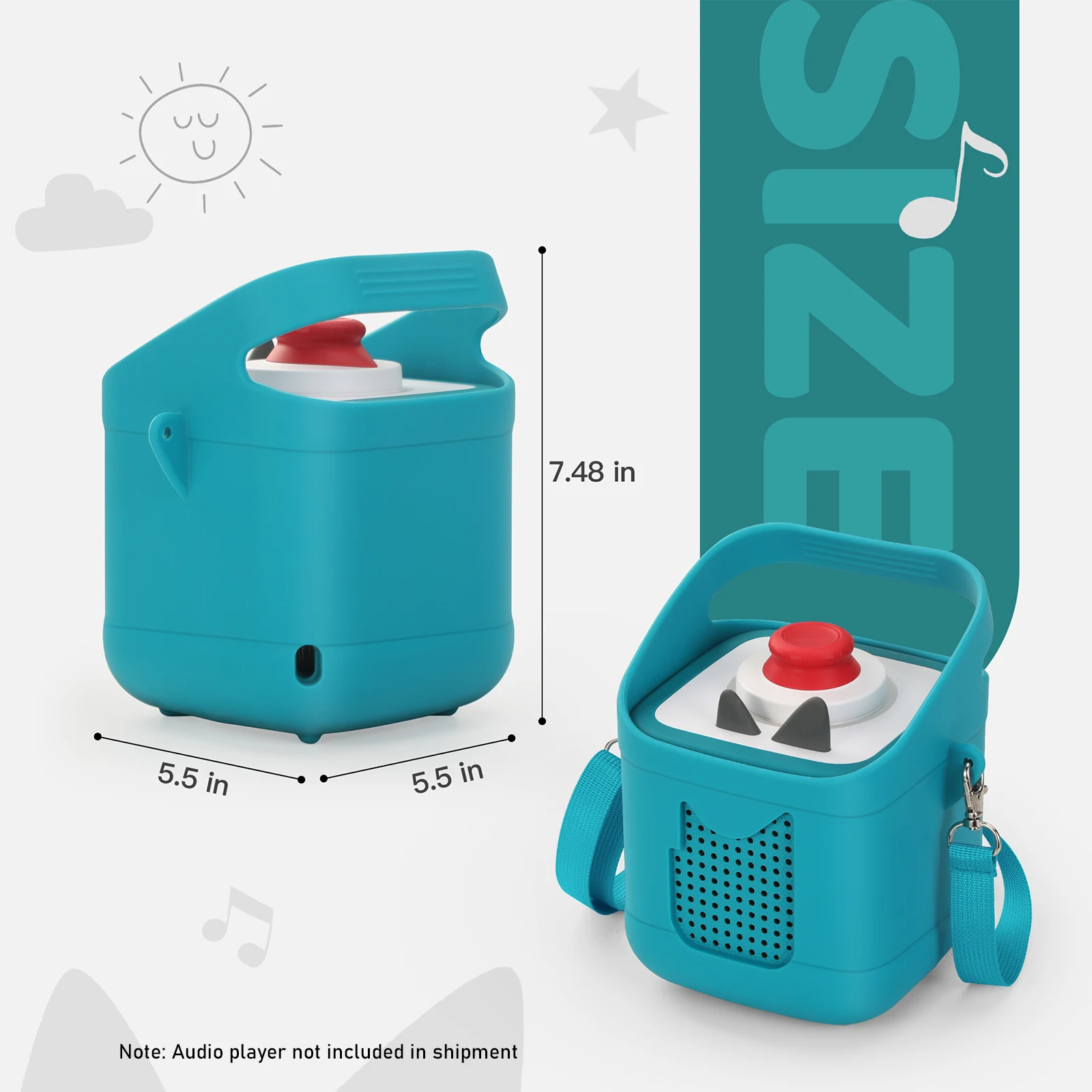 Silicone Protective Case with Easy Carry Handle and Soft Anti-Slip Sleeve